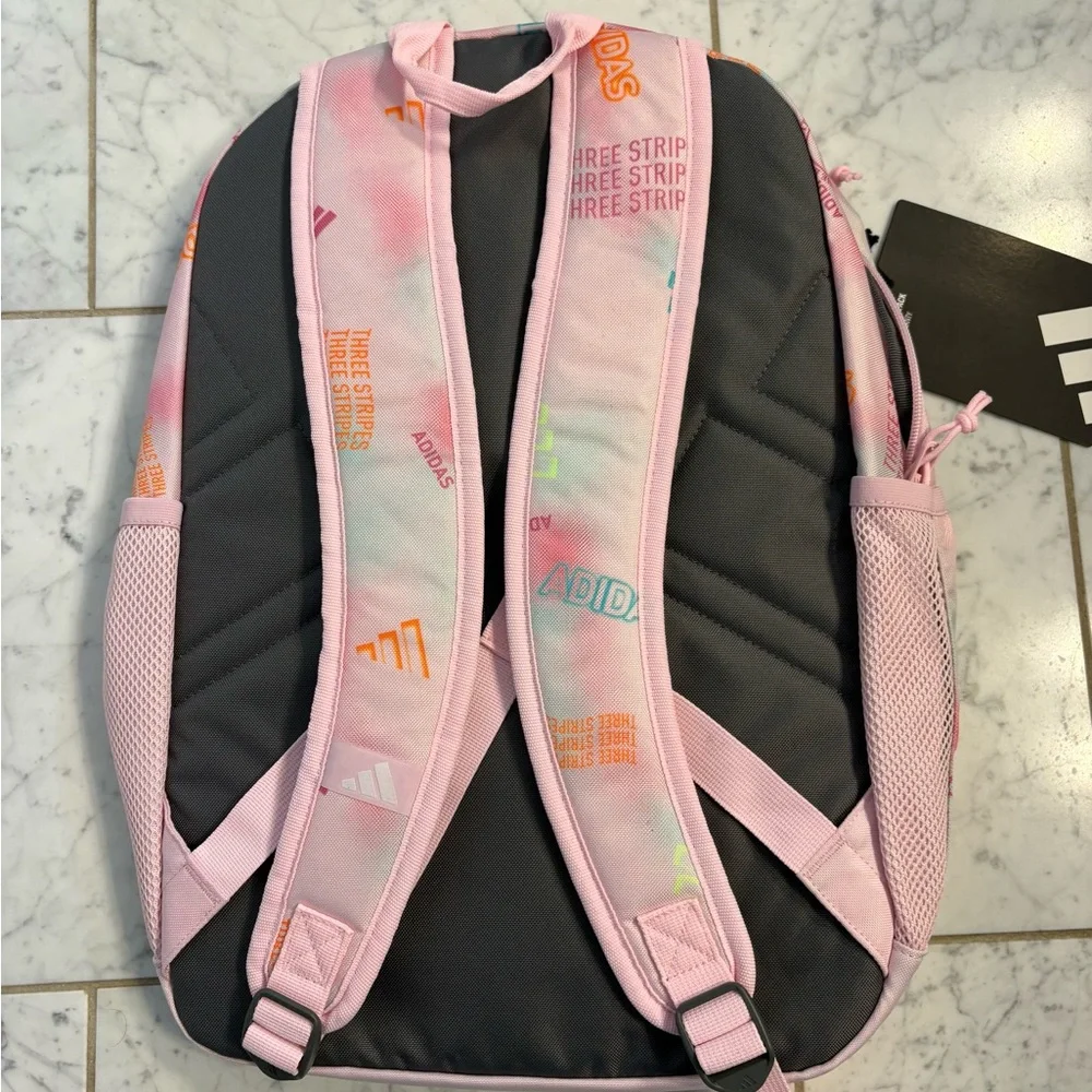 MATCHING SET Adidas Affiliate Lunchbox & 18in Backpack W/ Laptop Sleeve Pink - Picture 4 of 9